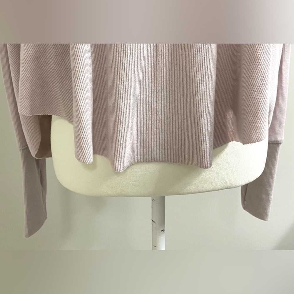 By Together Womens M Gray Ribbed Top Boho Fall Y2K Festival Streetwear Utility - Picture 3 of 15